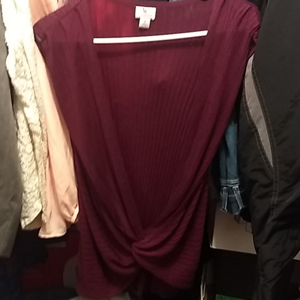 Burgundy cover up